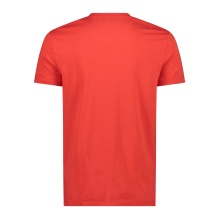 CMP Freizeit-Wander-Tshirt Logo Print (Baumwolle) rot Herren